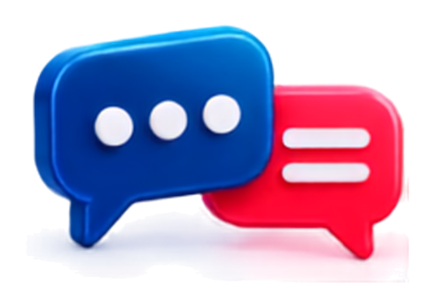 Two chat bubbles icon representing the AI Follow-Up service